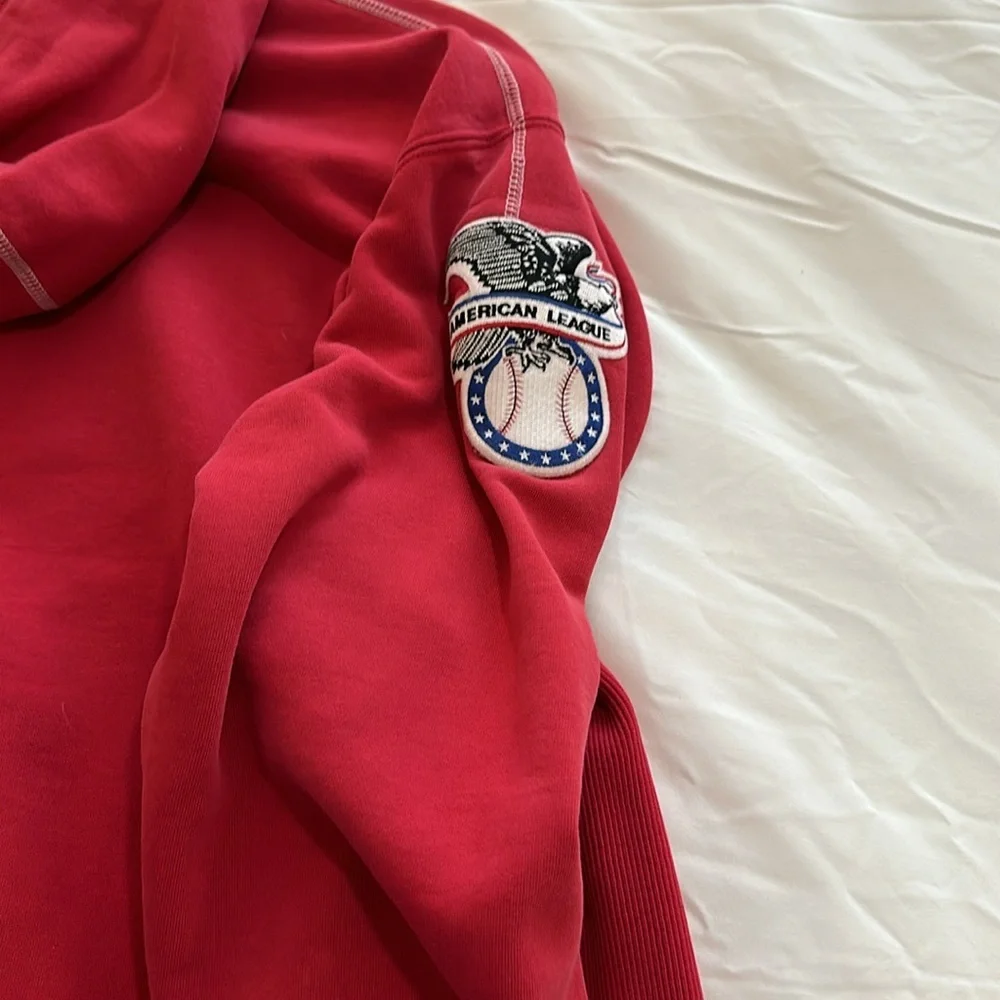 Majestic Athletic Vintage Men's Red & White Boston Red Sox Hoodie Size L